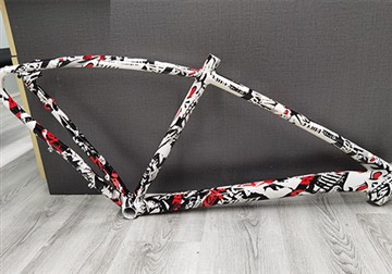 Bicycle Painting Process: Water Transfer Printing