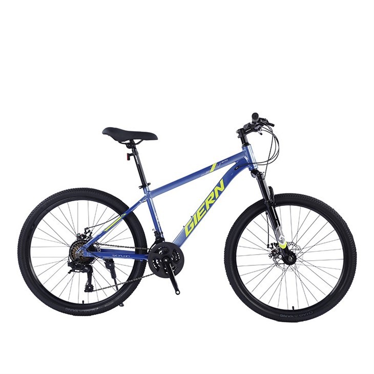 Blue Hardtail Mountain Bike