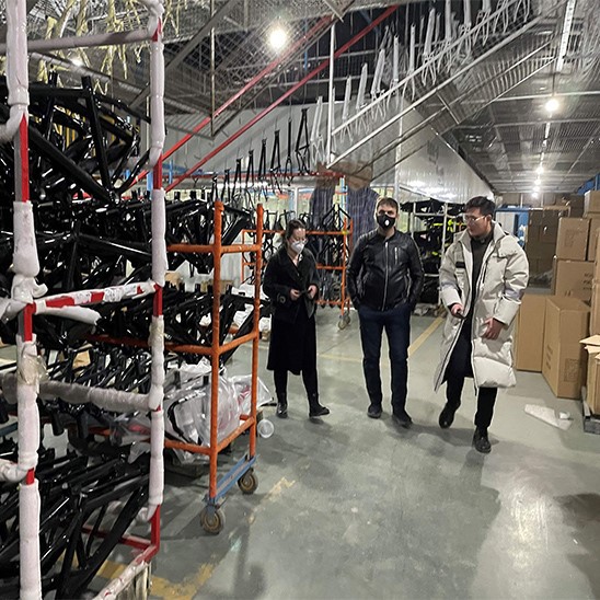 Customer to our bicycle factory