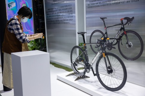 Mountain bike display Mountain bike display