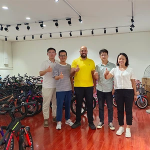 Egypt customers to Panda Groups bicycle factory showroom