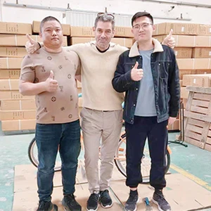 Canadian customers come to our factory to inspect bicycle products