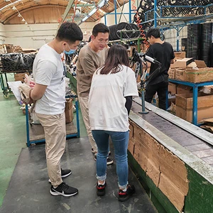 Argentine customer agent visited the factory