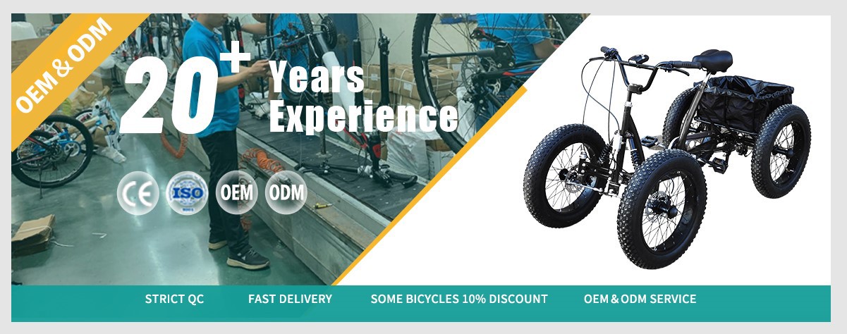 Factory wholesale 20 inch 4 wheels cargo bike