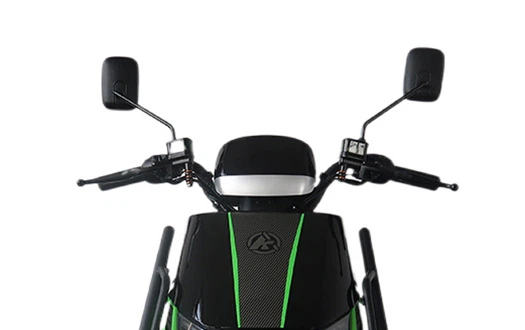 Handlebar with rearview mirror