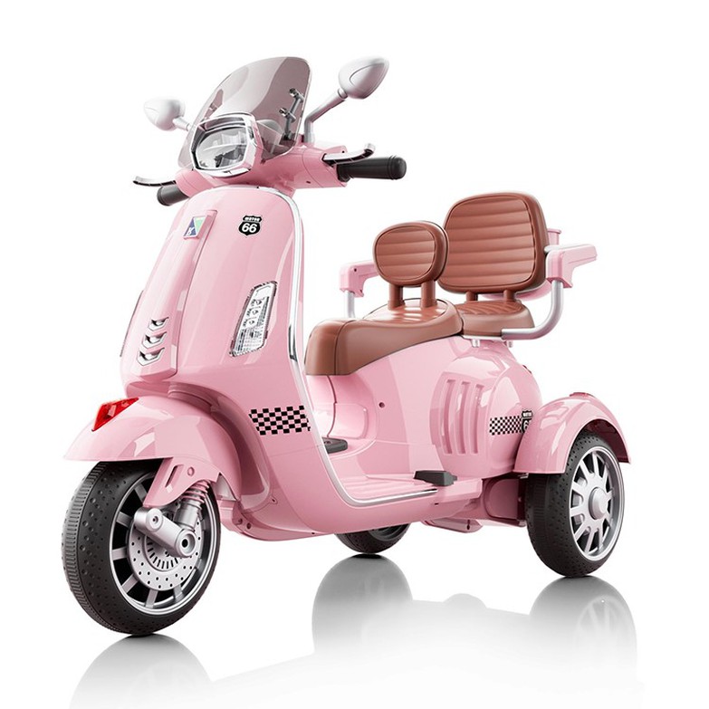 pink double seat girls motor bike